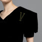 Cabaret Shirt Velvet Black