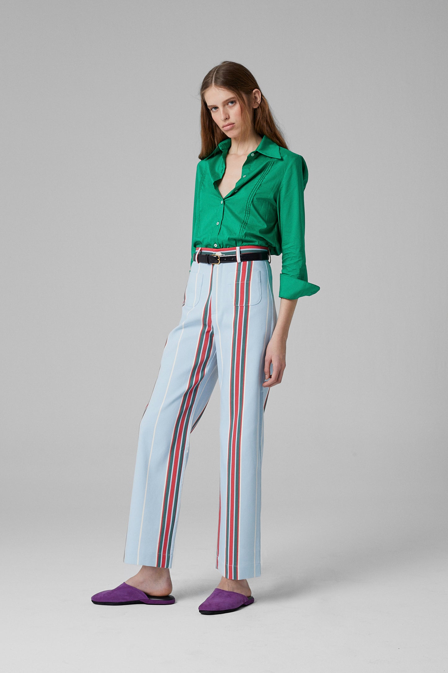 Gina Cotton Shirt Green