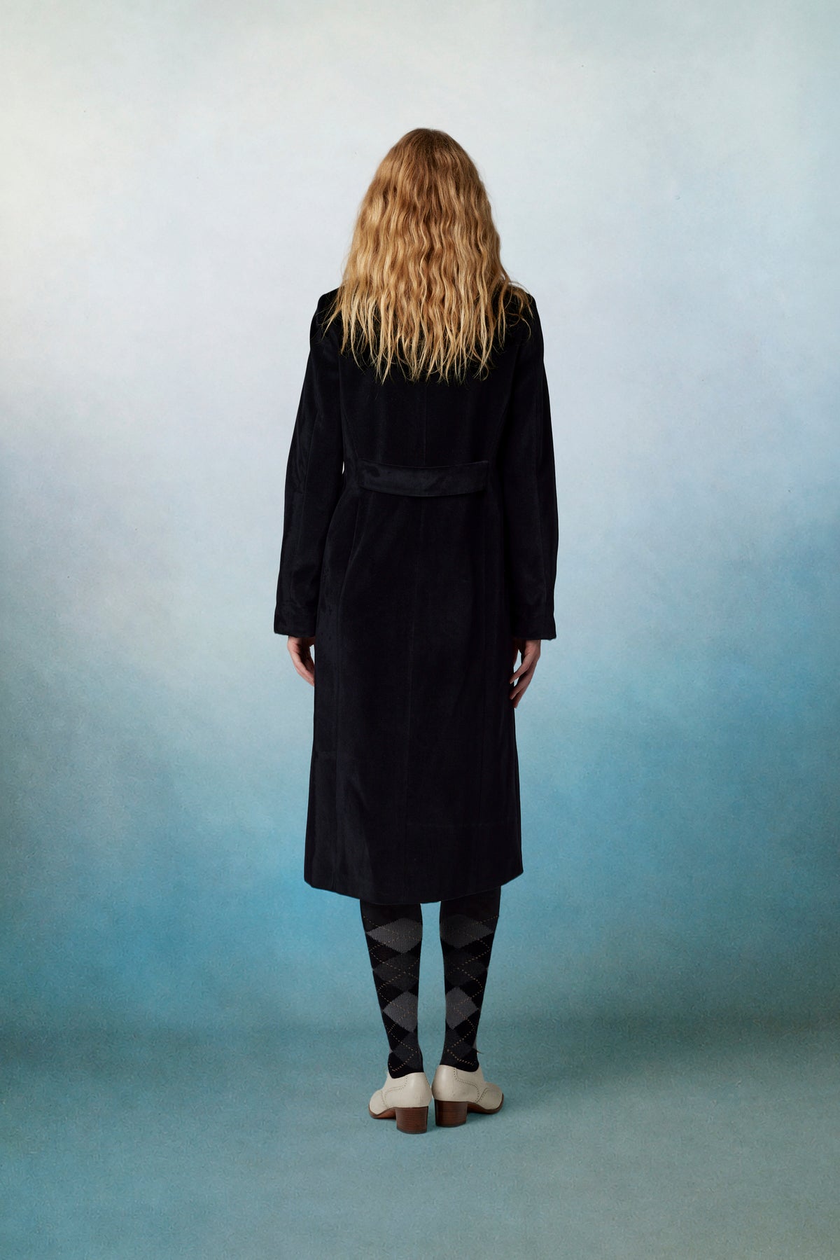 Miranda Coat Velvet Black