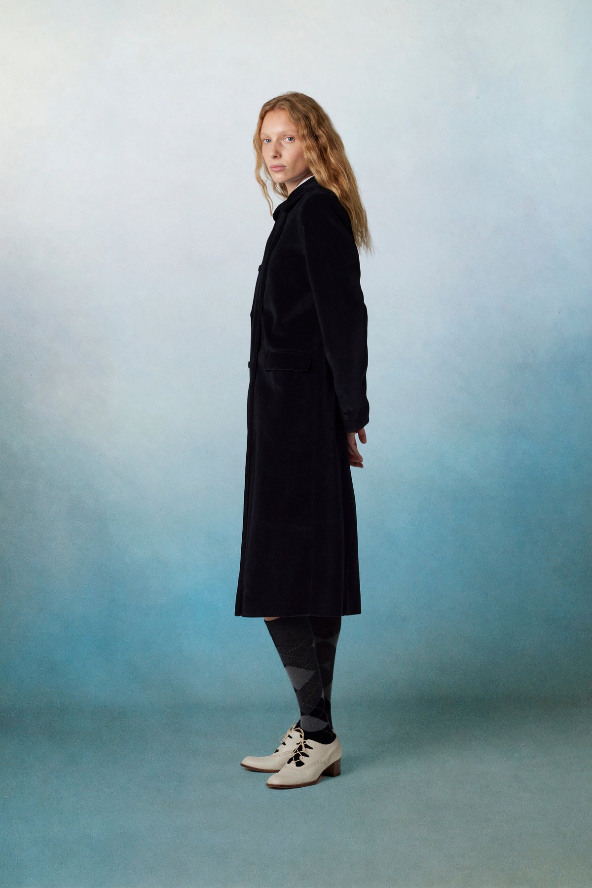Miranda Coat Velvet Black