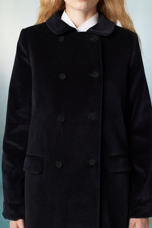 Miranda Coat Velvet Black