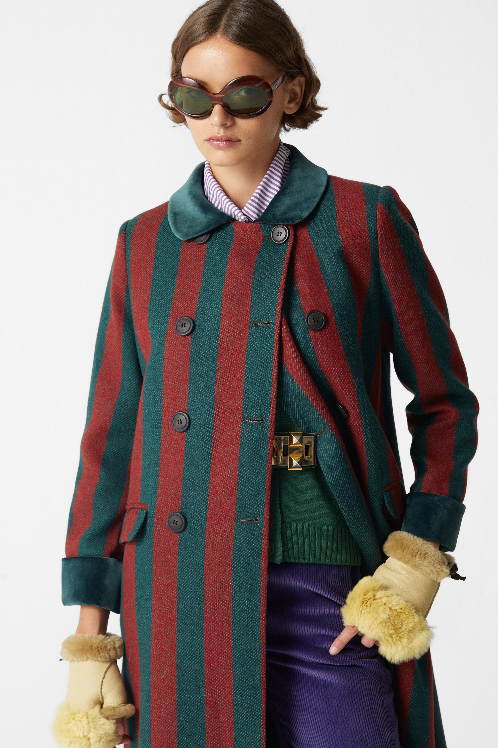 Miranda Coat Striped – La Veste
