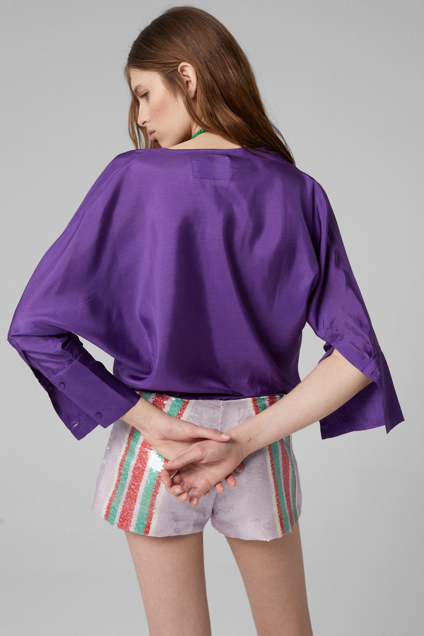 Pippi Sequin Shorts Lila