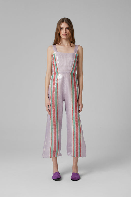 Pippi Sequin Jumpsuit Lila