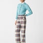 Jockey Pants Tartan Celeste