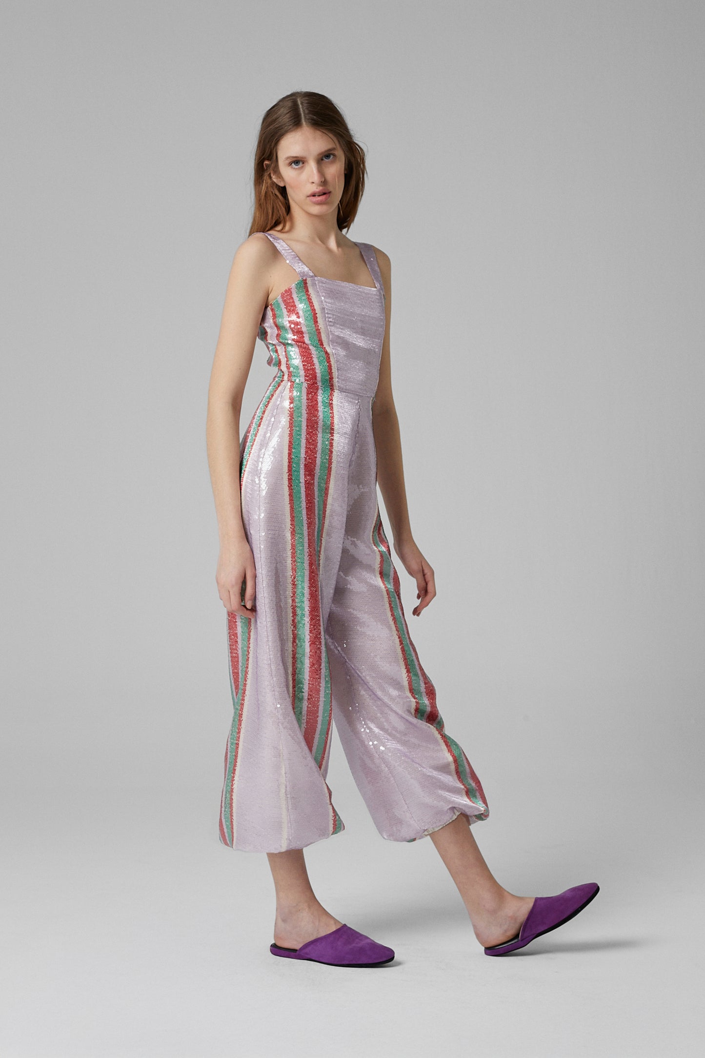 Pippi Sequin Jumpsuit Lila