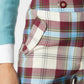 Jockey Pants Tartan Celeste
