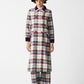 Miranda Coat Tartan Celeste