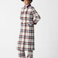 Miranda Coat Tartan Celeste