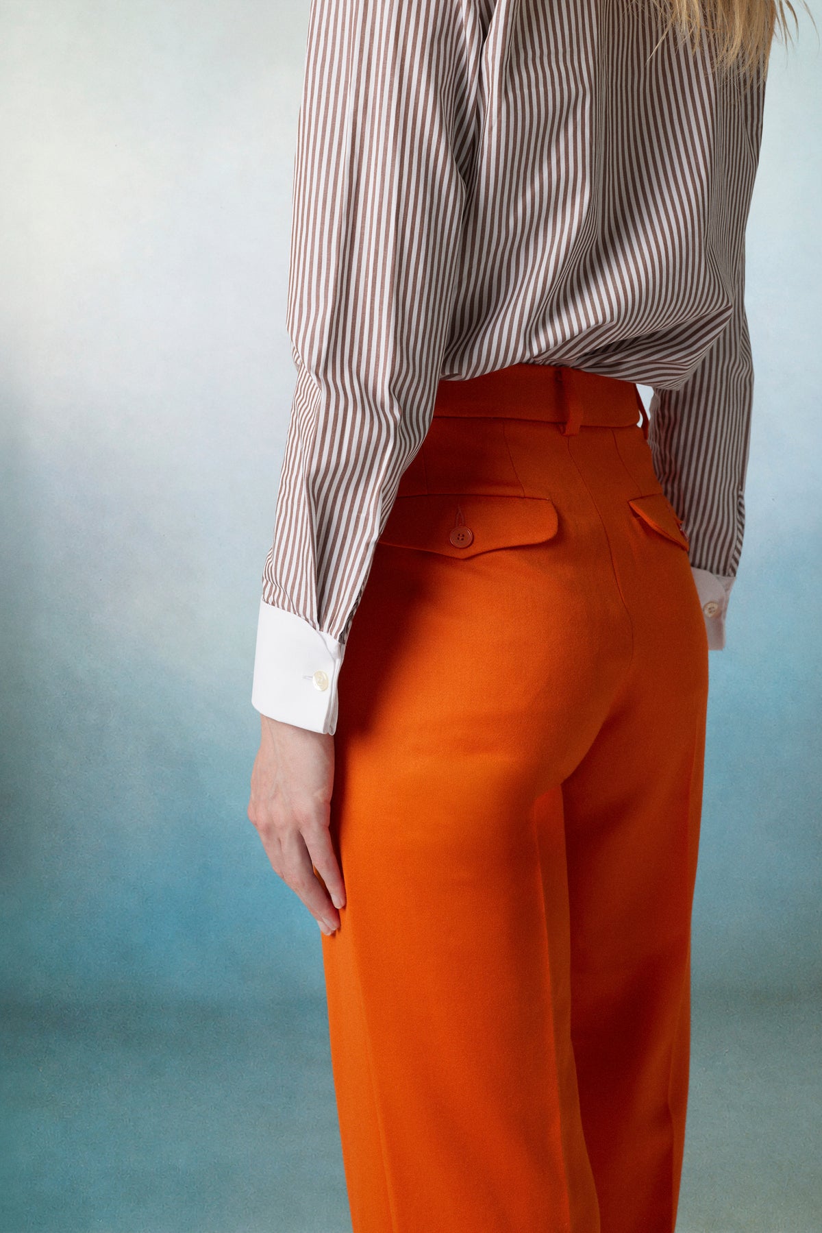 Shelby Shirt Striped Brown