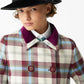Miranda Coat Tartan Celeste