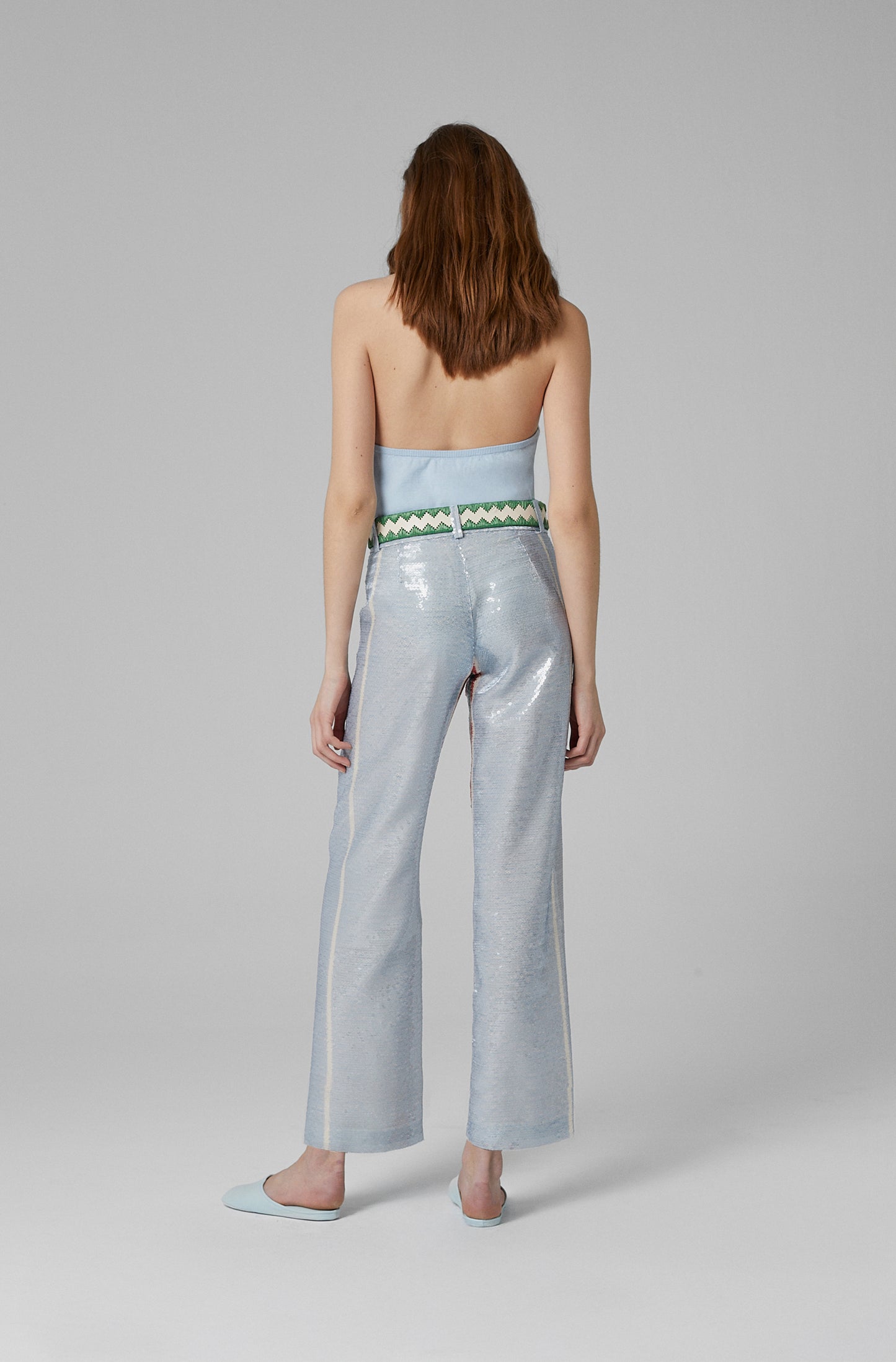 Pippi Sequin Pants Celeste