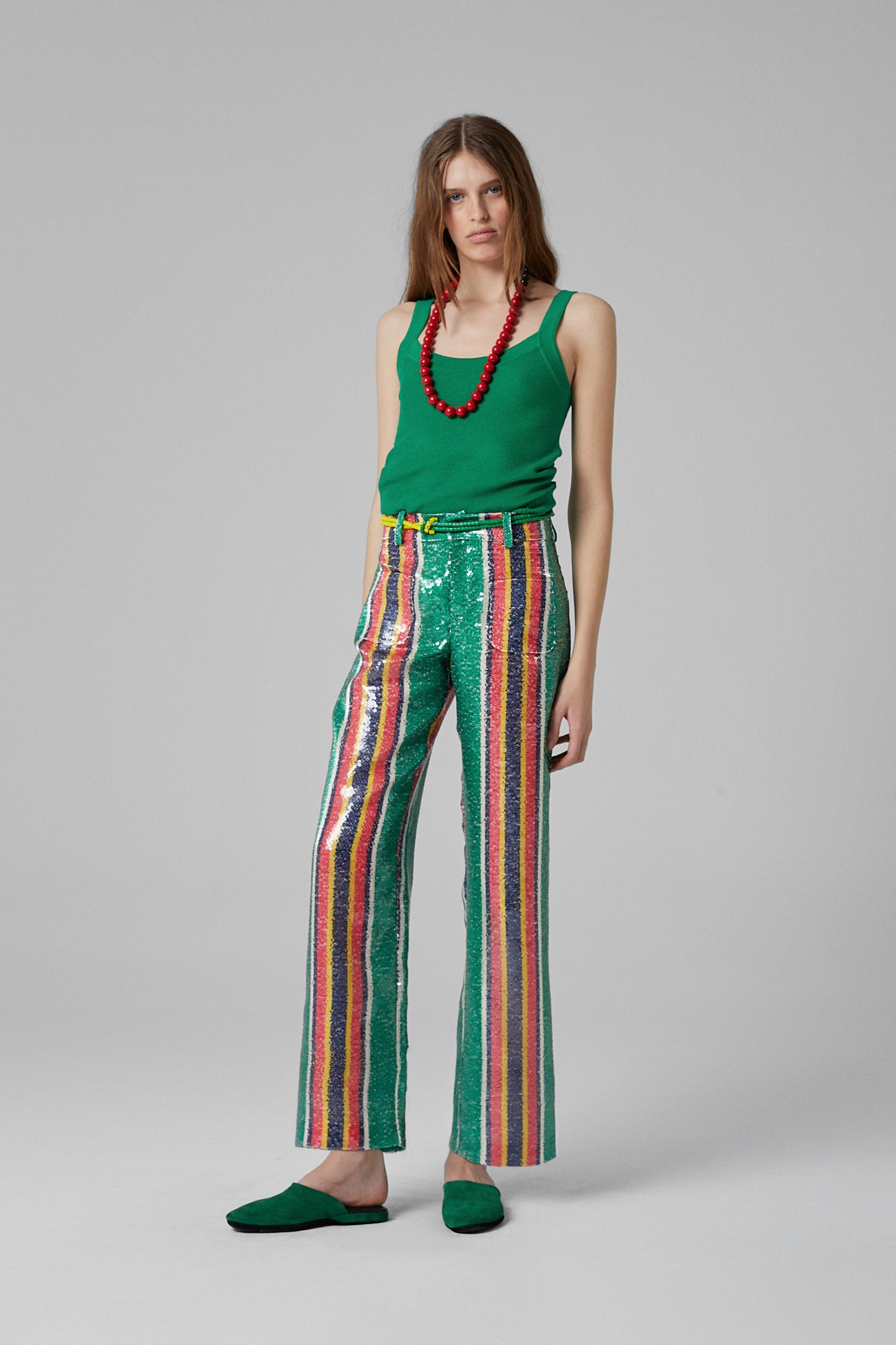 Pippi Sequin Pants Green