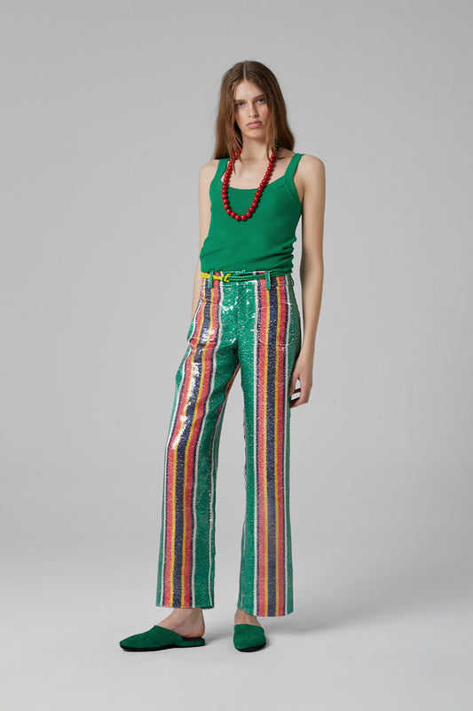 Pippi Sequin Pants Green