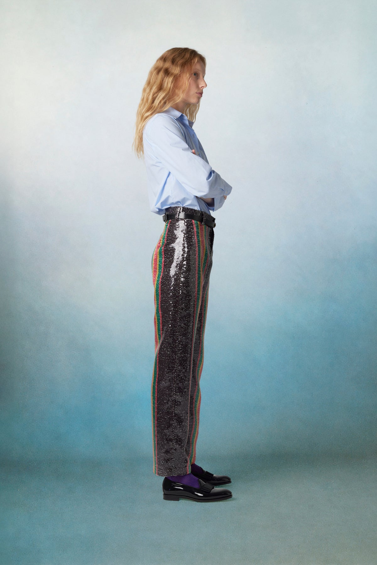 Gina Cotton Shirt Blue