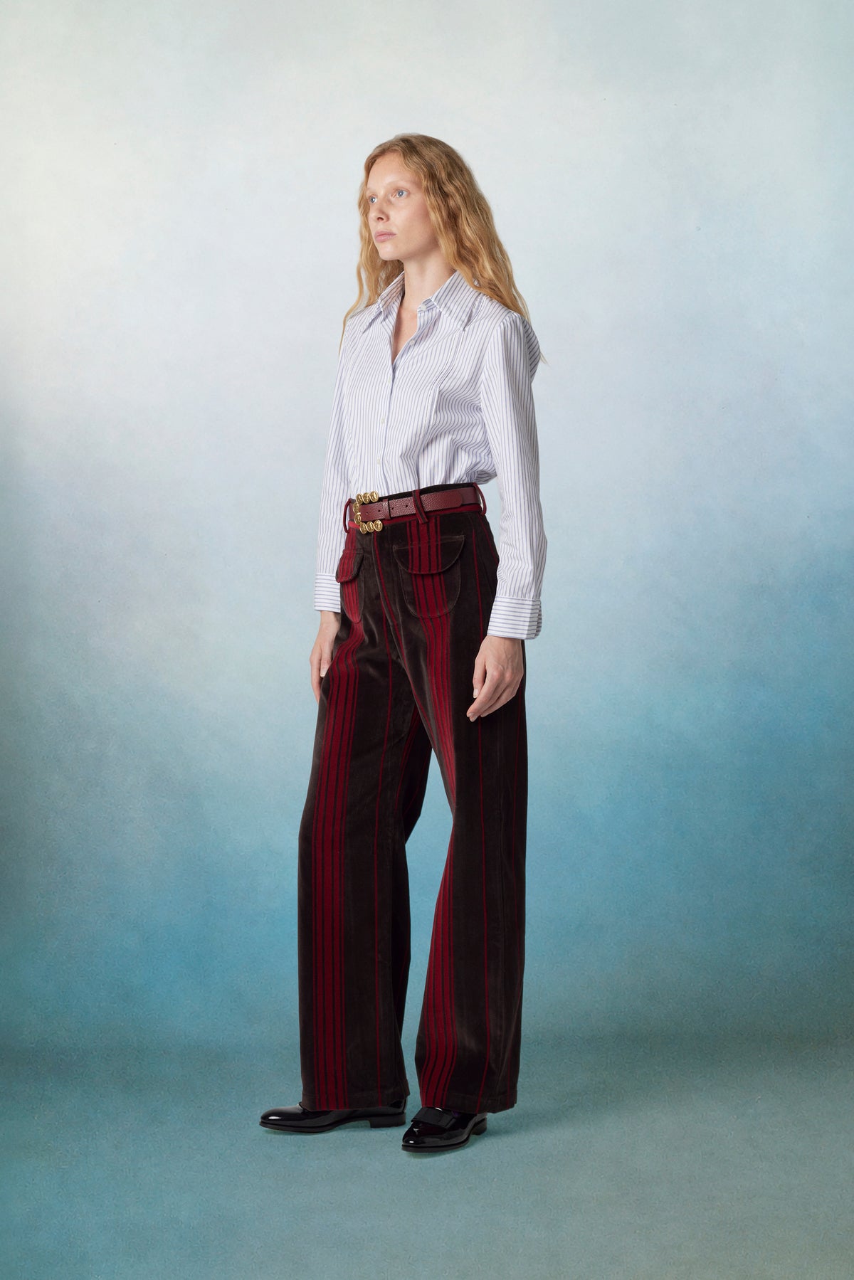 Gina Cotton Shirt Striped 01