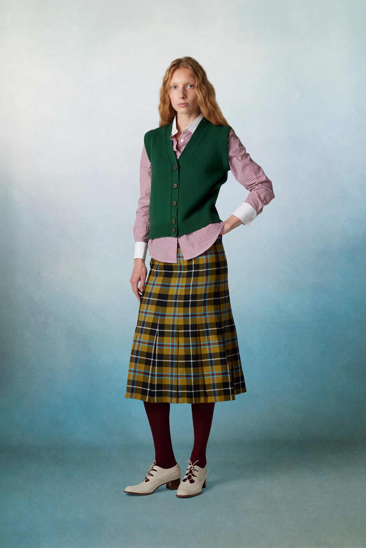 Arlequín Knit Vest Green