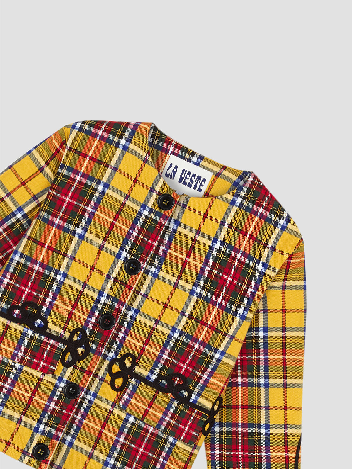 Calton Blazer Tartan Yellow