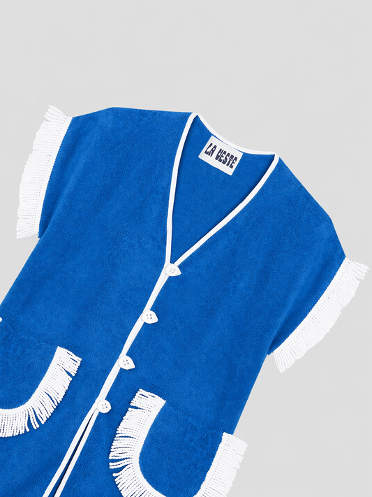 Pitaya Towel Dress French Blue