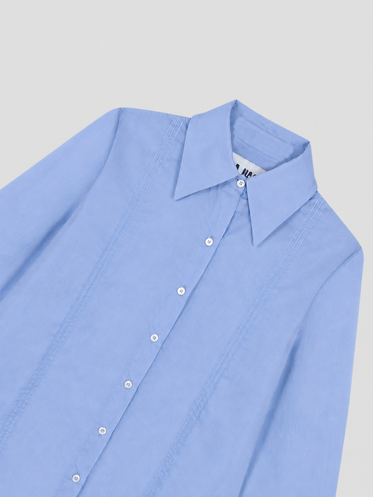 Gina Cotton Shirt Blue