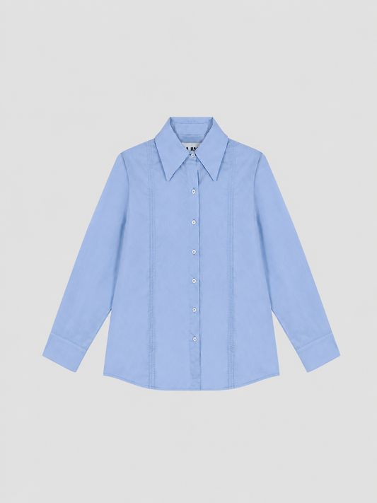 Gina Cotton Shirt Blue