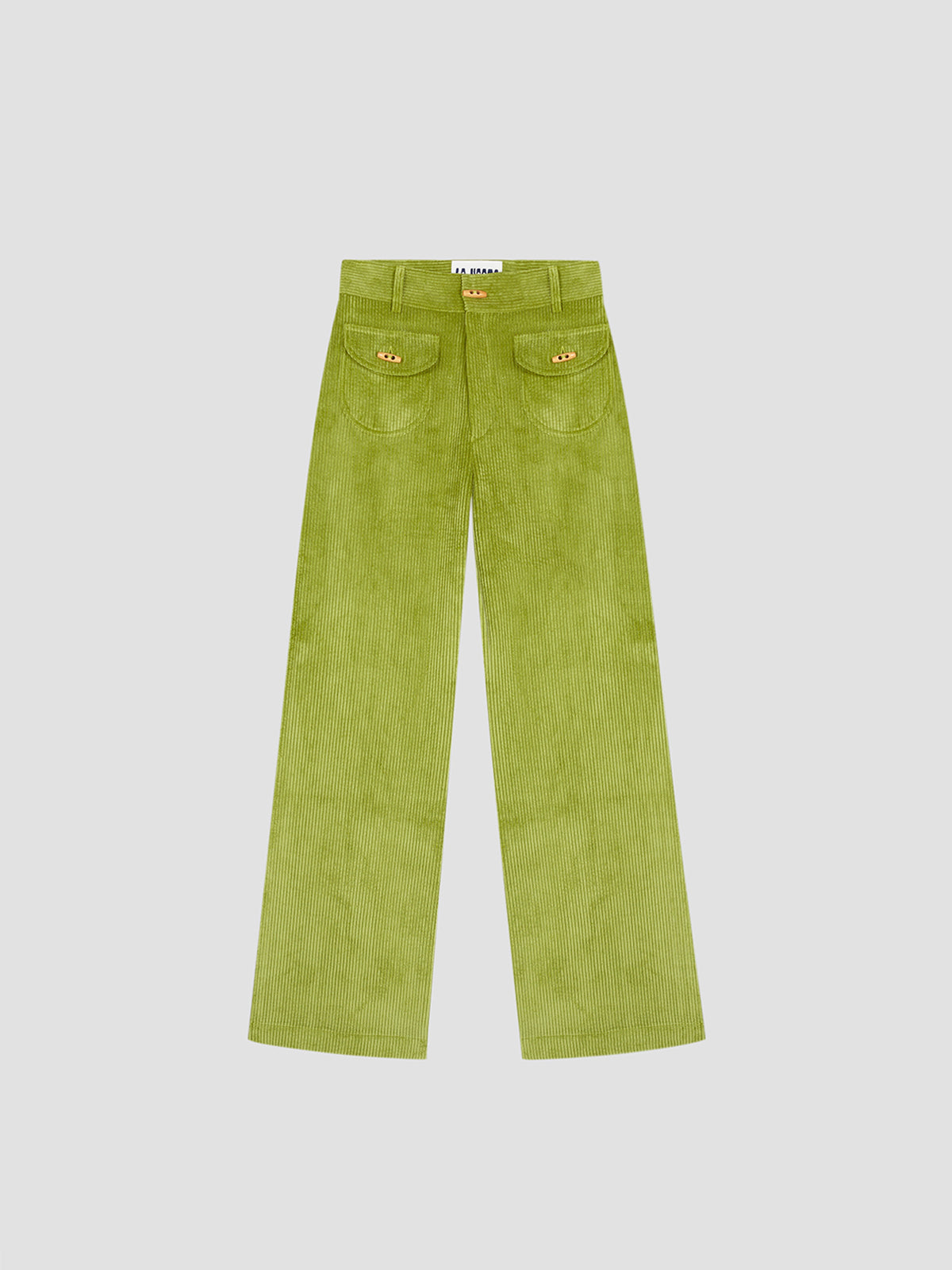 Clovis Pants Lime Curdoroy with pockets