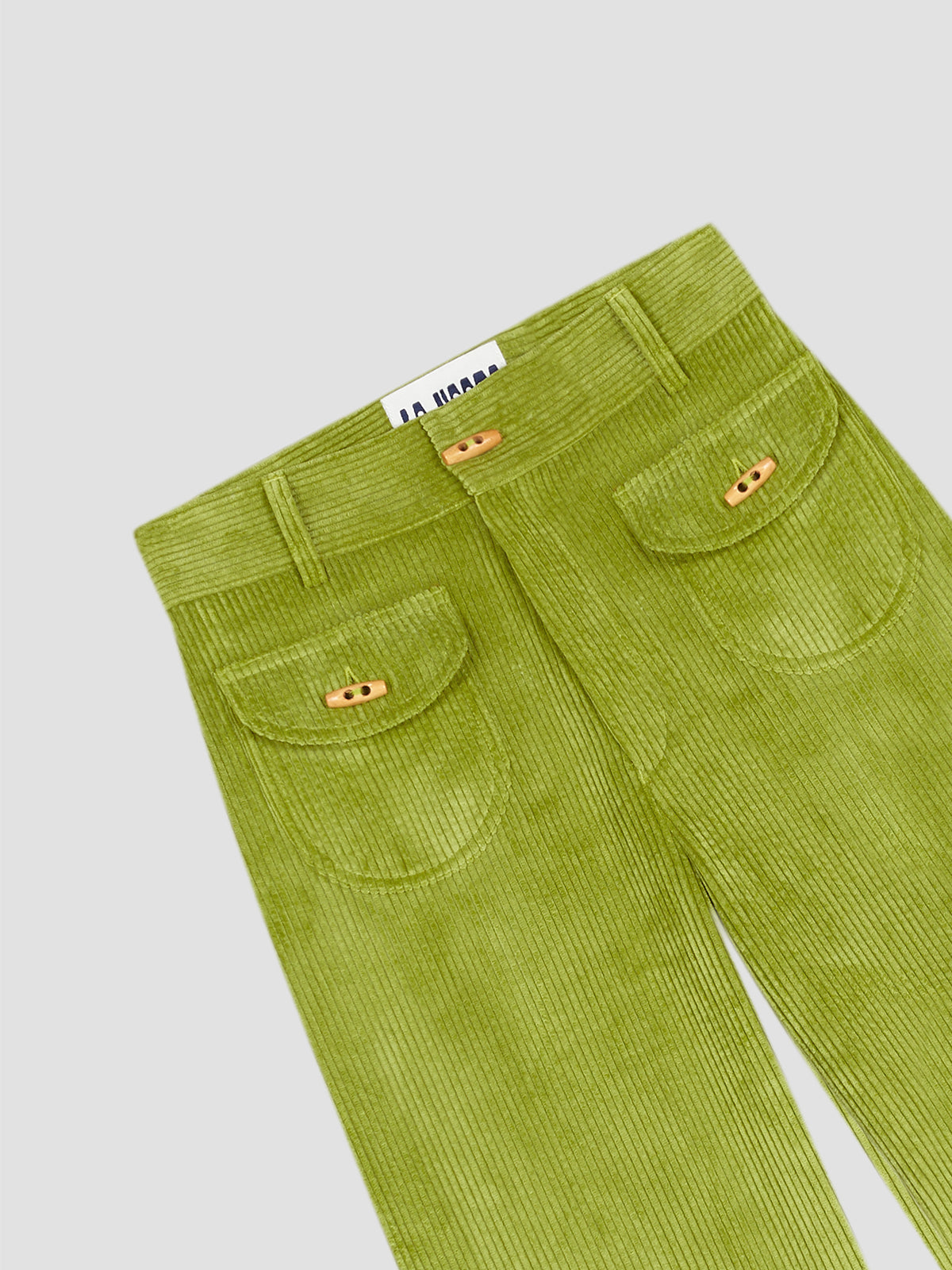 Clovis Pants Lime Curdoroy with pockets