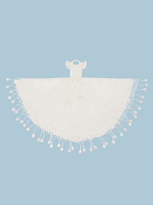 Color: White.  Doily white handmade crochet