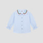 Mini School Shirt Striped Celeste