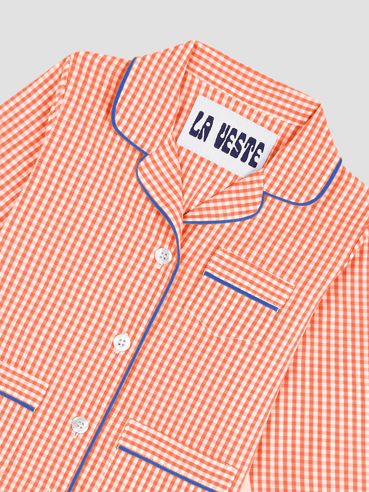 Mini Alpino Pijama Check Orange