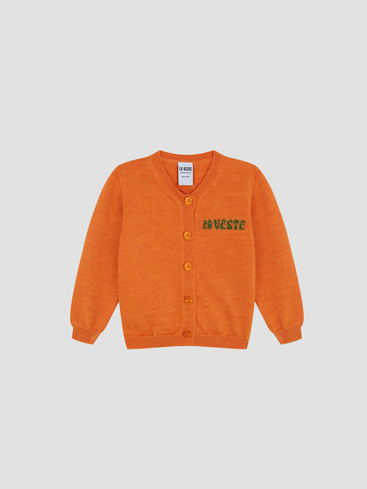 Mini Cardigan Orange