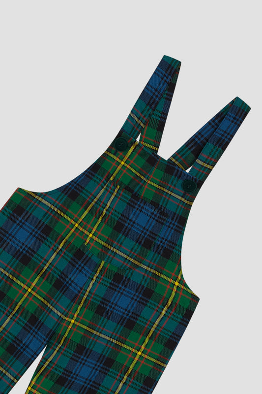 Mini Jumpsuit Tartan Green