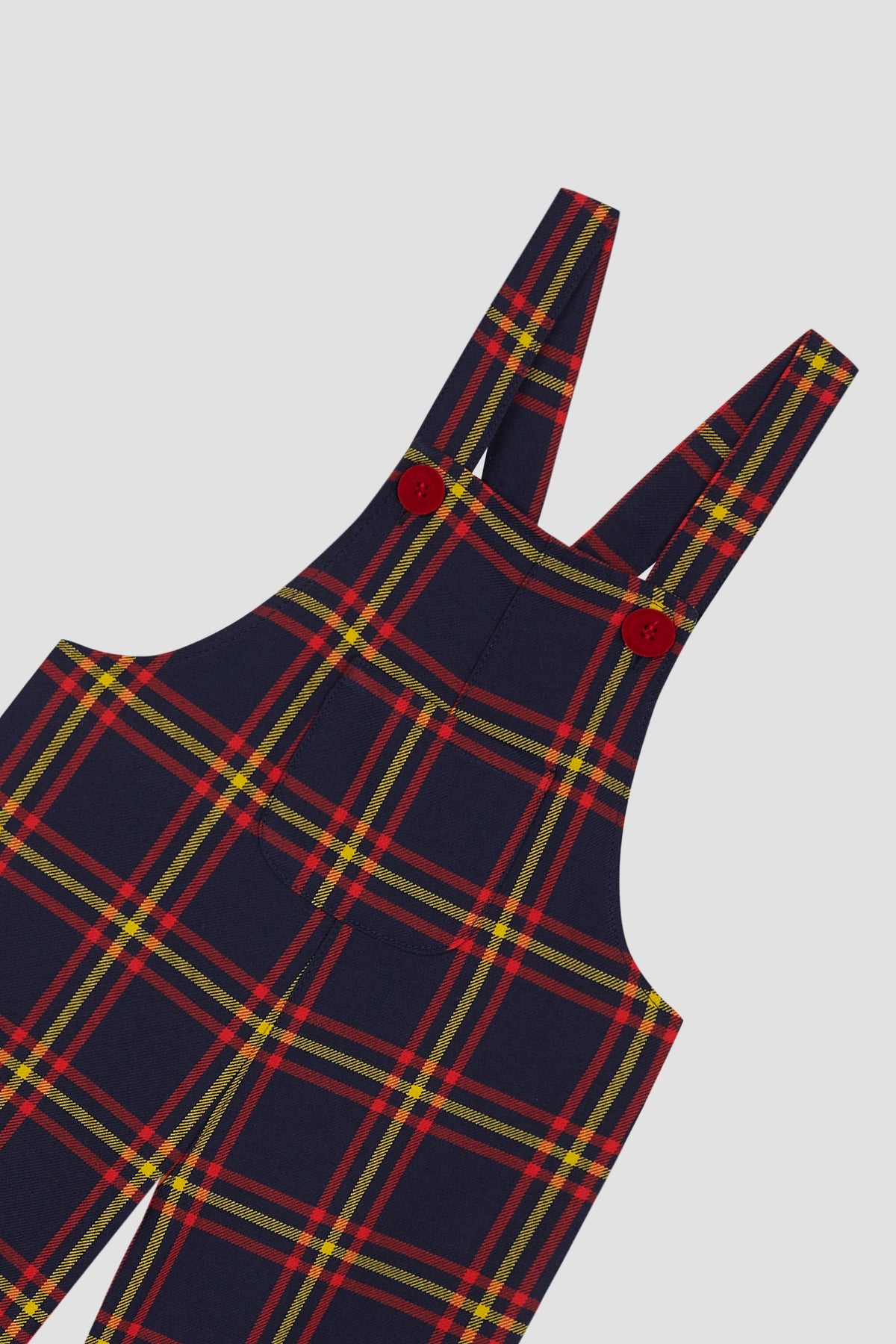 Mini Jumpsuit Tartan Navy