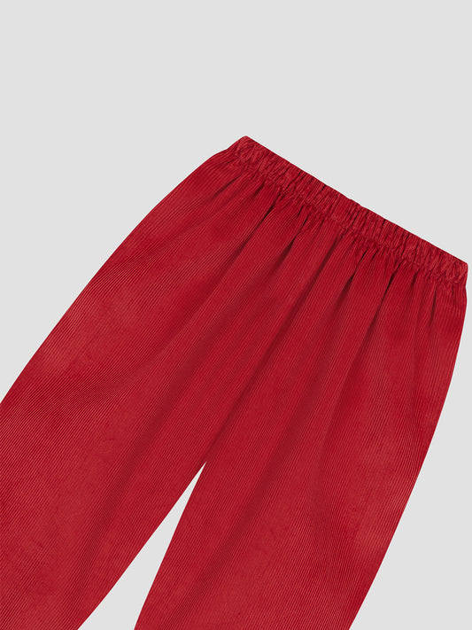 Dumbo Corduroy Pants Red