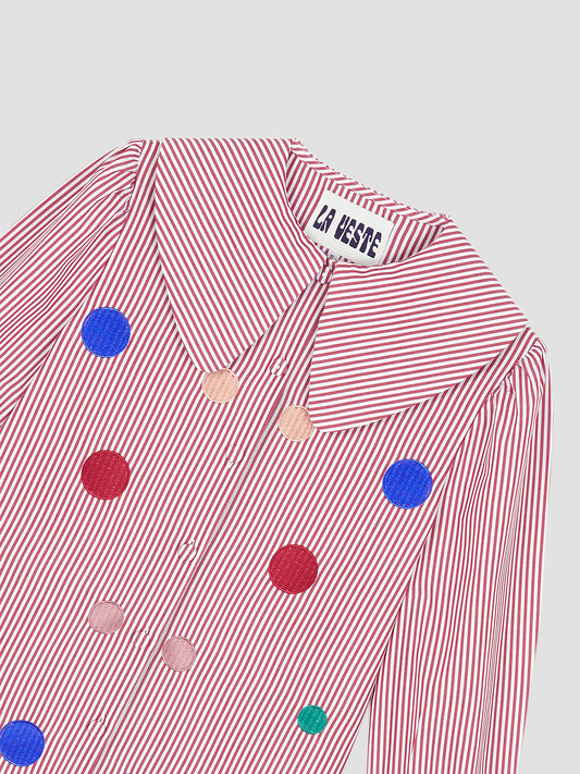 Confeti Shirt Stripe Red