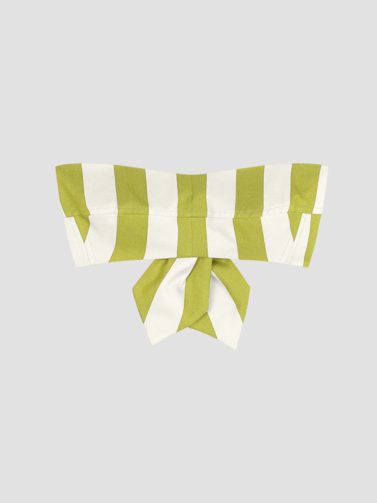 Bandeau Striped Lime