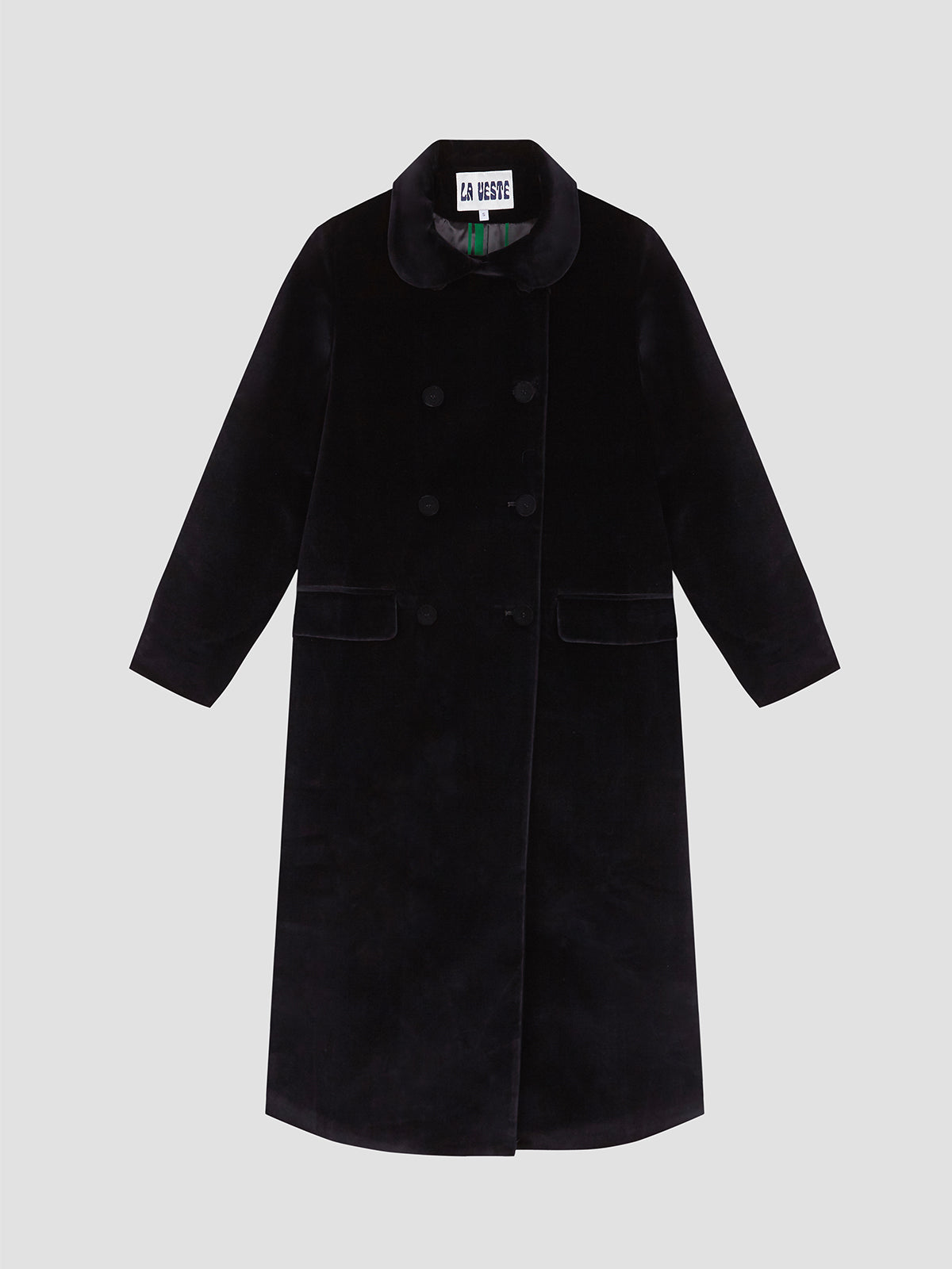 Miranda Coat Velvet Black
