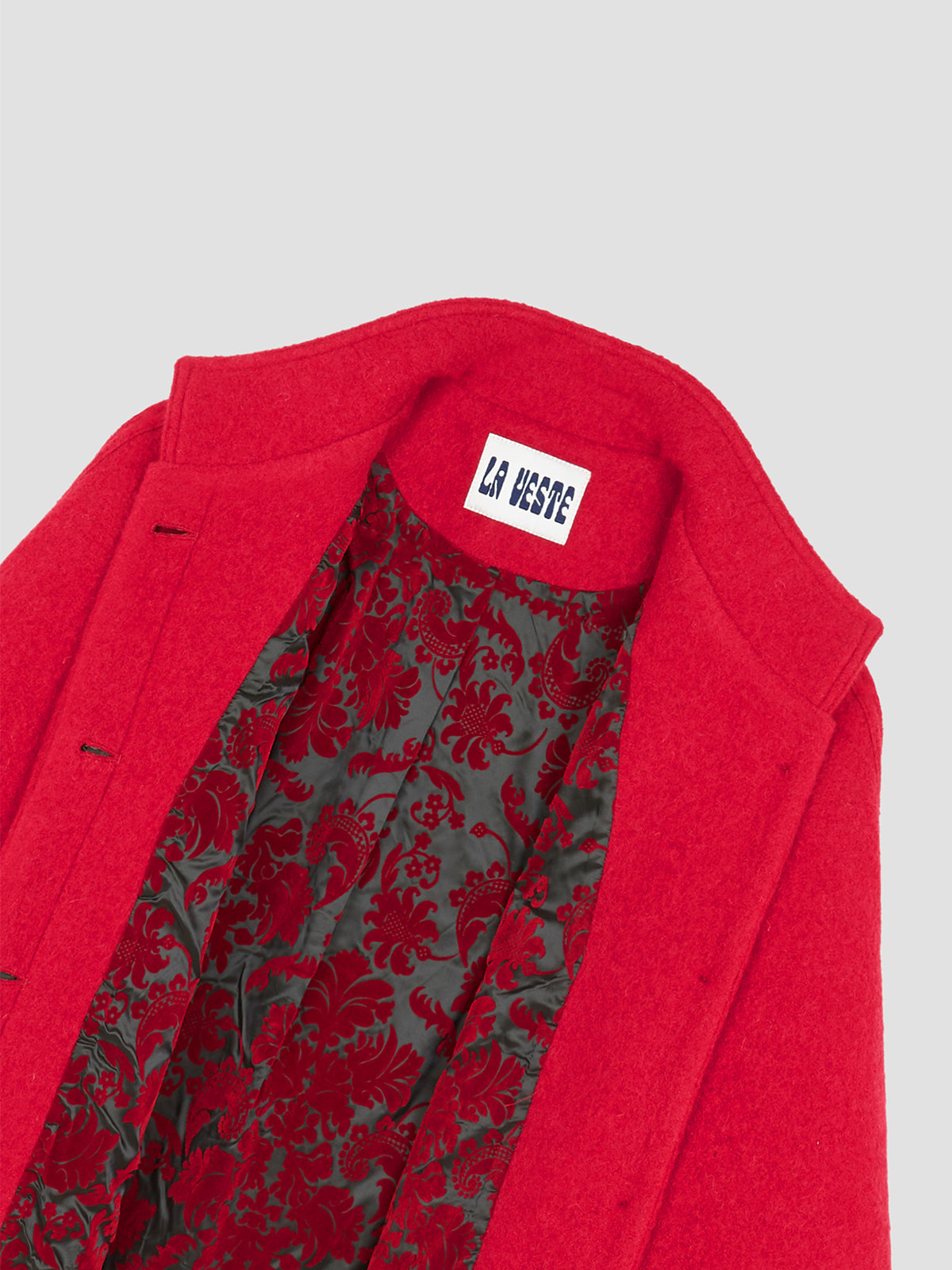 D' Artagnan Wool Cape Red