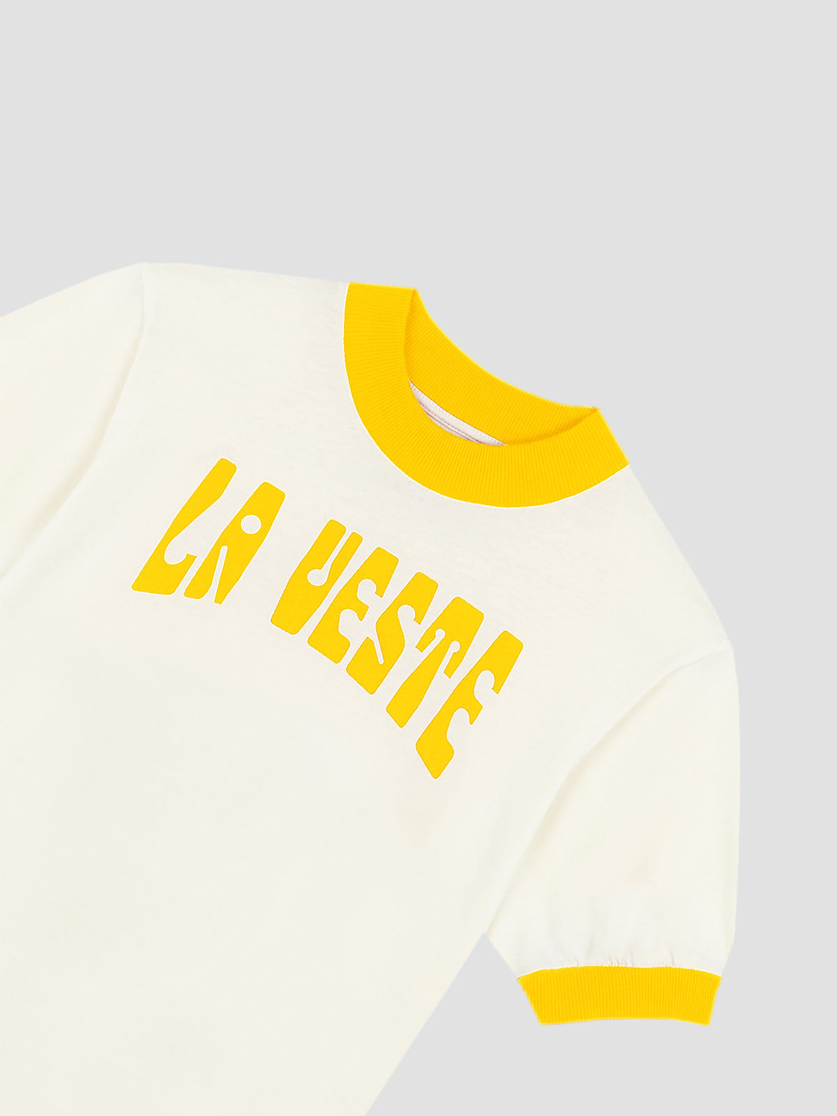 Ringer Tee Shirt Yellow