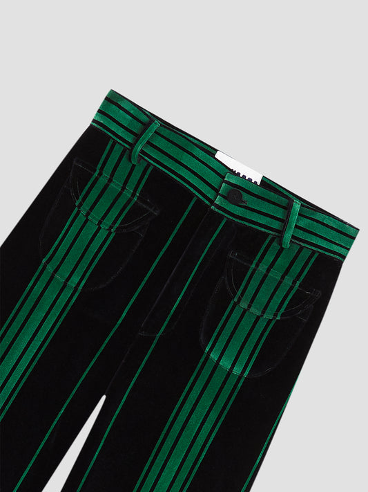 Tombola Velvet Pants Black