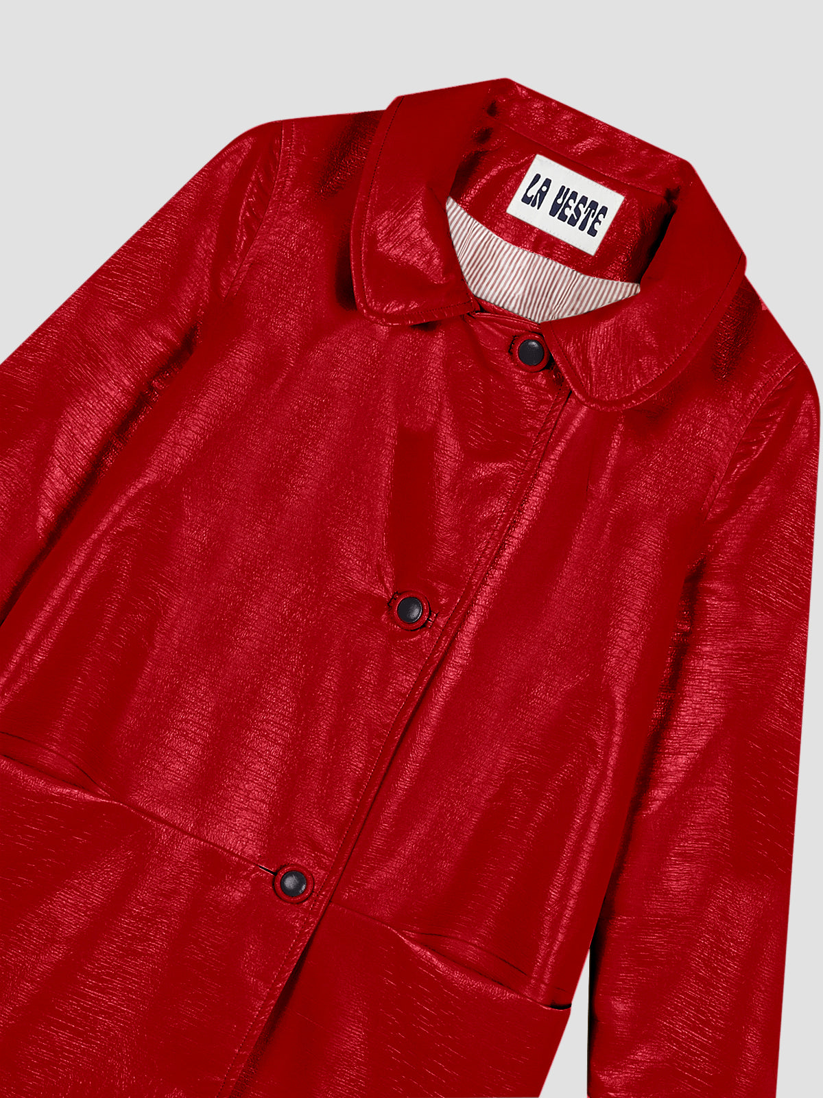 Señorita Out Of School Trench Coat Red