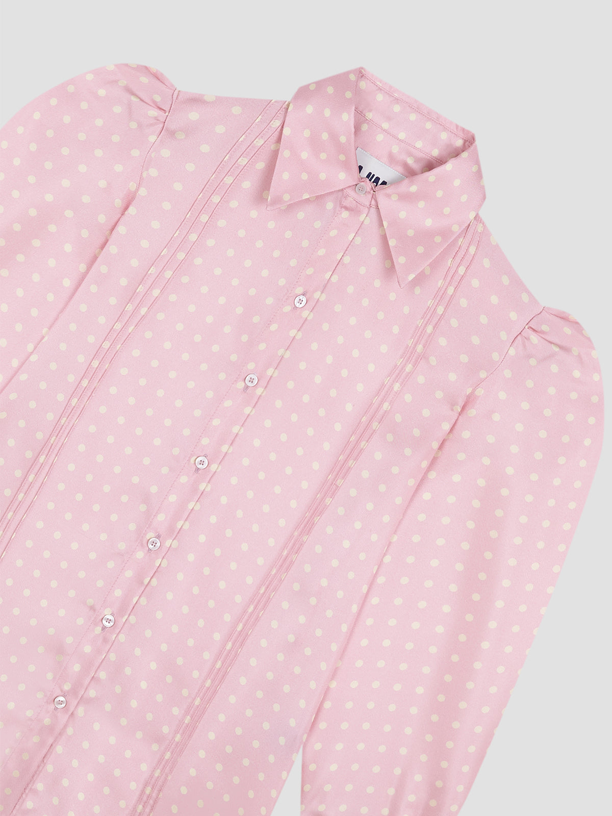 Gina Dots Silk Shirt Pink
