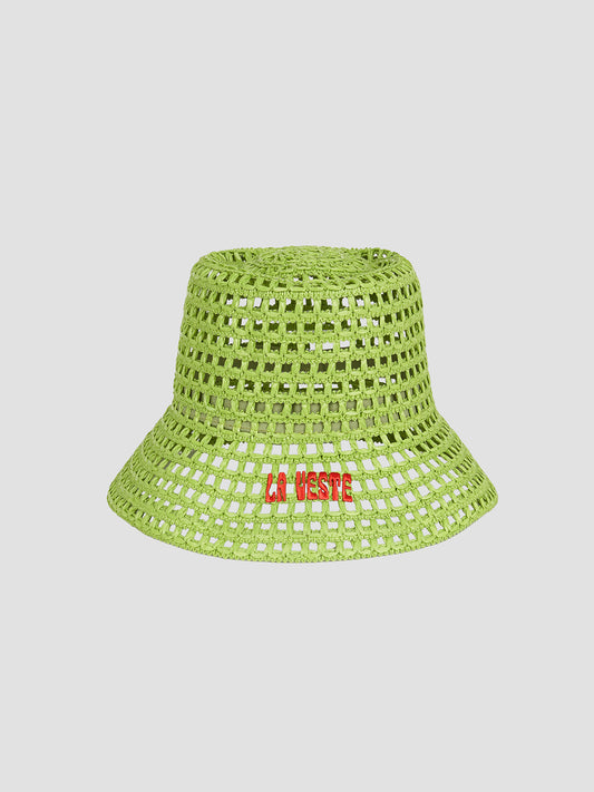 Solana Raffia Hat Green