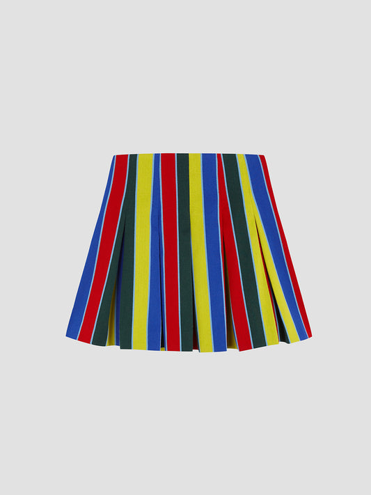 Parchis Pleated Mini Skirt