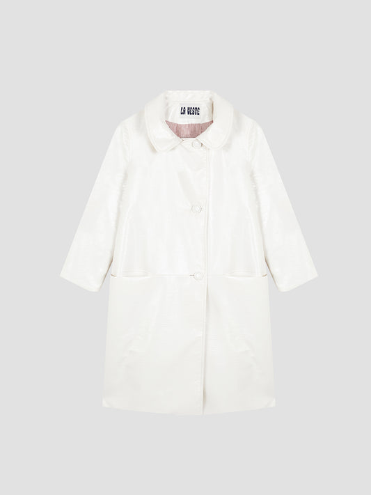 Señorita Out Of School Trench Coat Off White