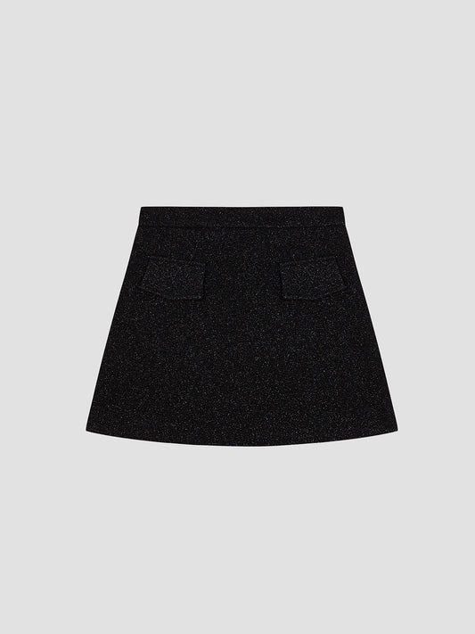 Magnolia Skirt Shinny Black