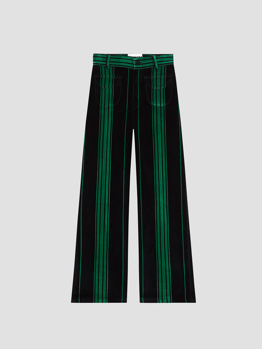 Tombola Velvet Pants Black