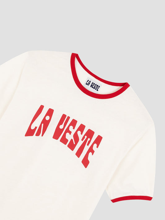 Ringer Tee Shirt Red