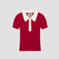 Riviera Polo Top Red