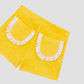 Carambola Shorts Fringed Yellow